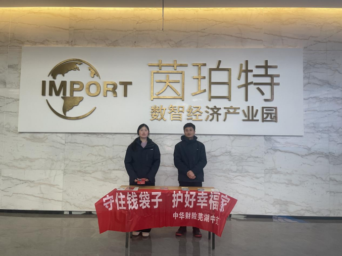 “守住钱袋子，护好幸福家”——中华财险芜湖中支开展防范非法集资活动