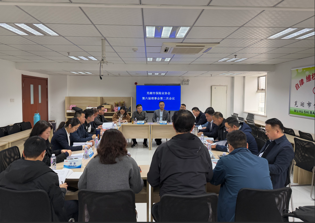 芜湖市保险行业协会召开第六届理事会第二次会议