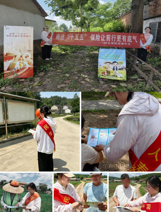 7·8丨金融下乡 守护民生——民生保险芜湖中支开展“7.8全国保险公众宣传日”活动